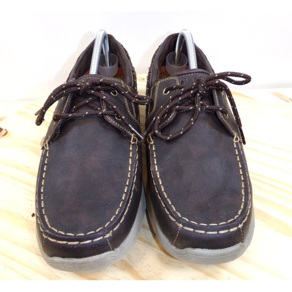 Rockport Works Sailing Club 2 Eye Boat Deck Shoes RK2221 Mens Brown Size 11.5 M - Picture 1 of 8